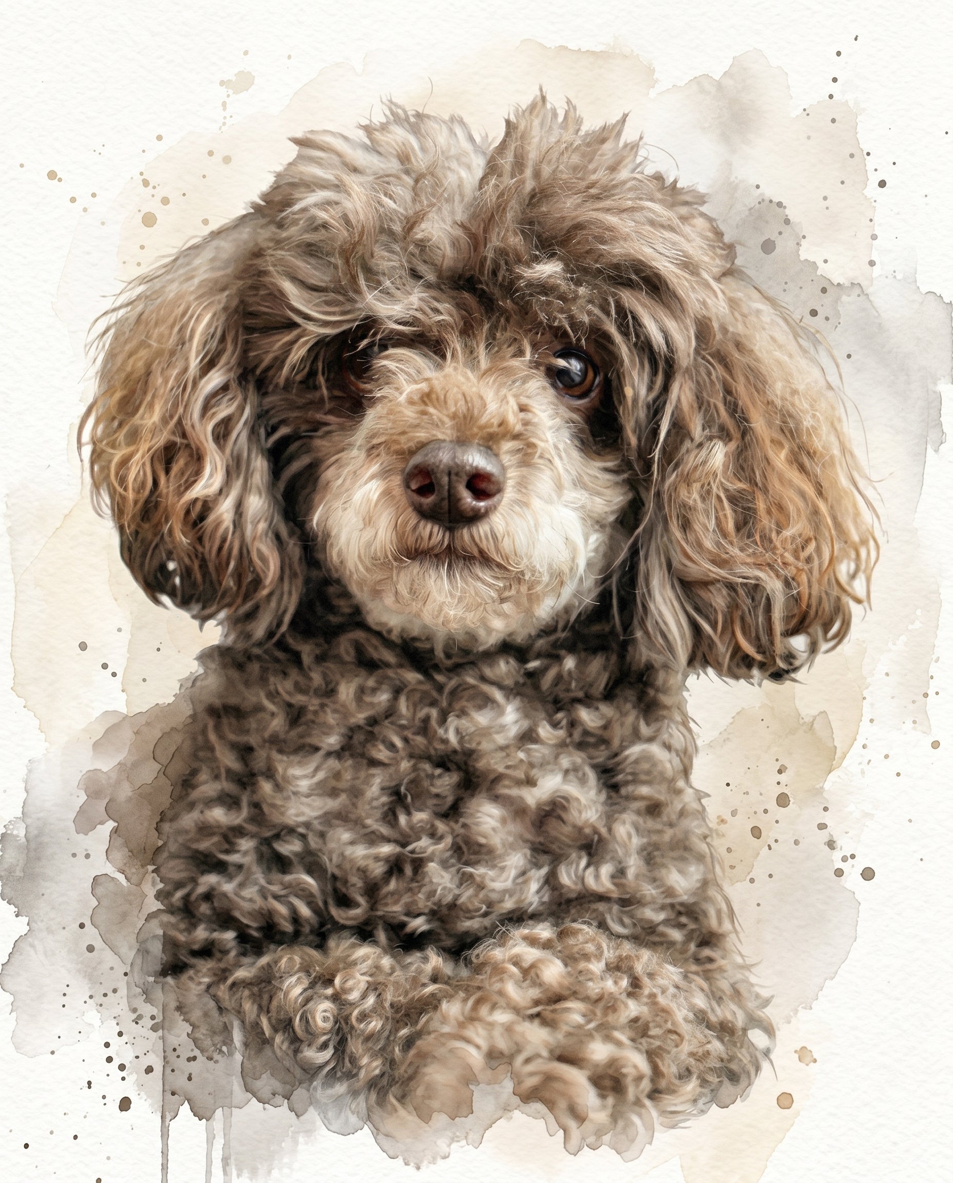 Watercolor Custom Pet Portrait – One Pet