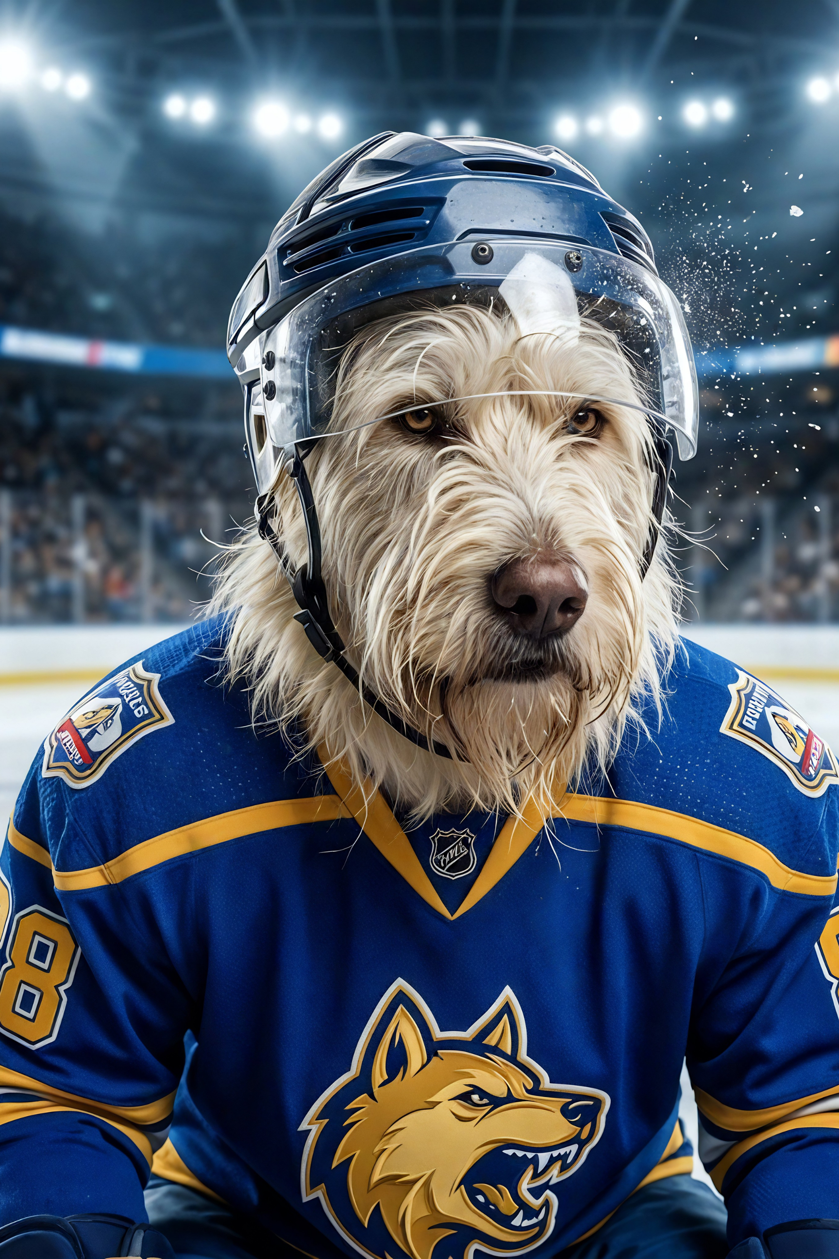The Ice Hockey Player — Custom Pet Portrait Canvas