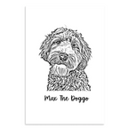 Custom Photo Dog,Cat Pencil Sketch Portrait