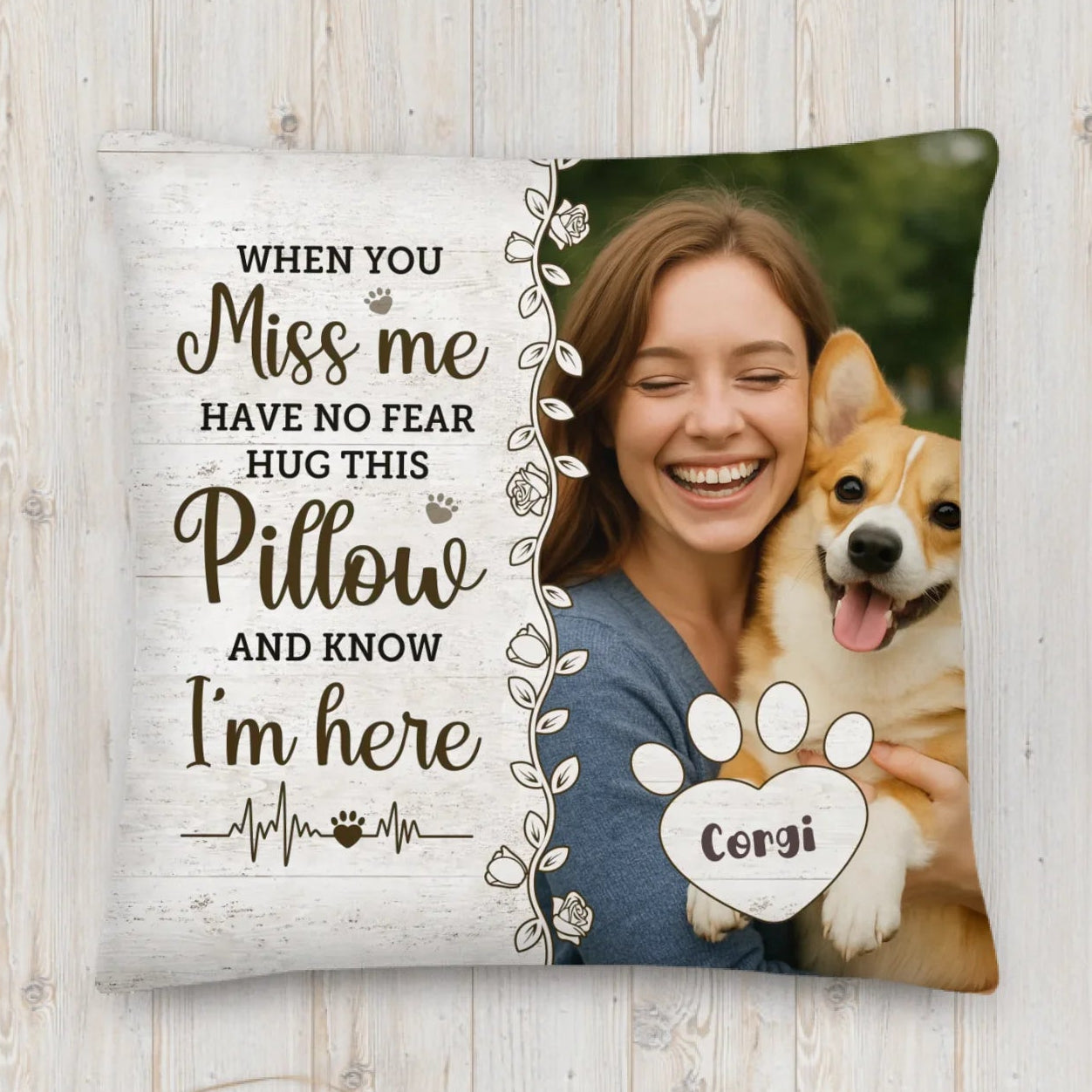 Pet Lover Memorial Pillow