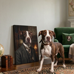 The Baron – Custom Pet Portrait Canvas