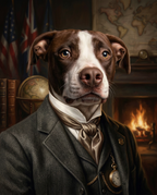 The Baron – Custom Pet Portrait Canvas