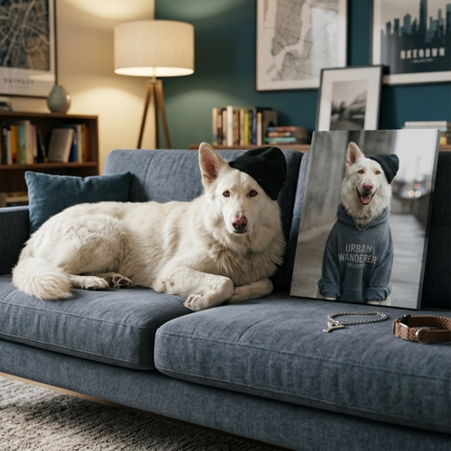  Canvas Pet Portrait from photo