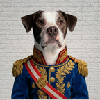 Custom Pet Portrait Canvas — Royal Poodle Art Print