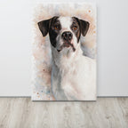Unframed custom watercolor pet portrait print – personalized cat or dog art from photo