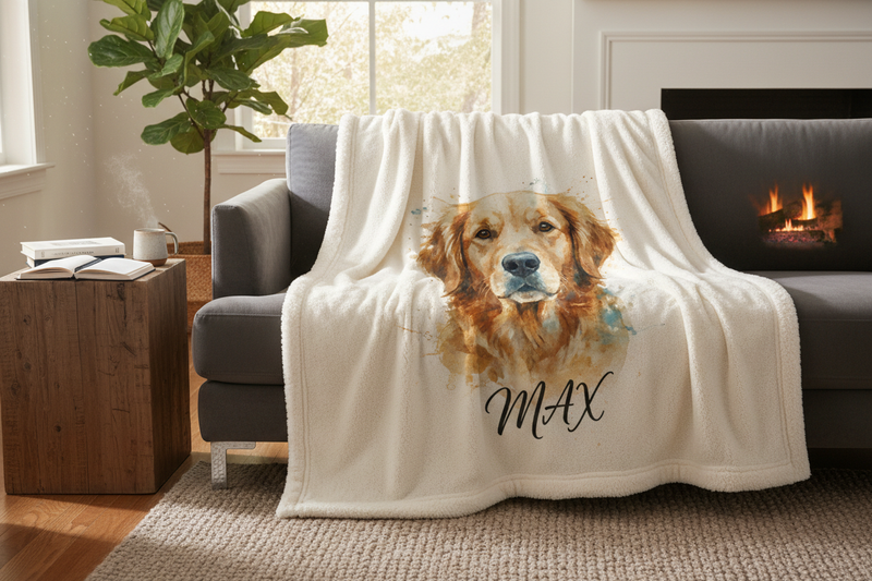 Custom Pet Blanket – Dog Banner