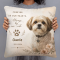 custom pet photo memorial pillow