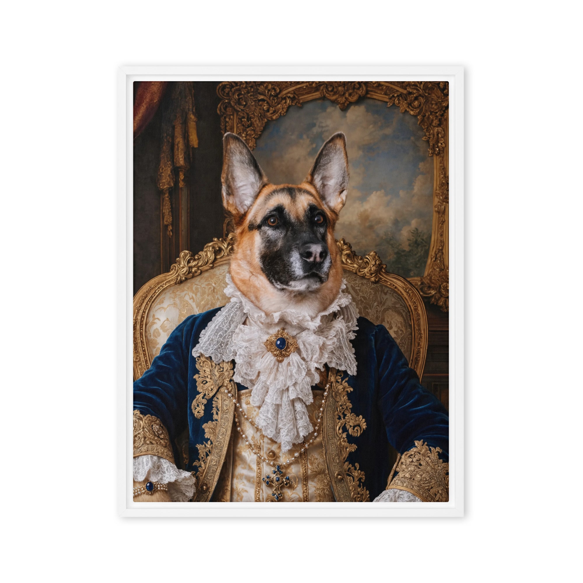 Personalized dog portrait gift box – unique custom pet art for dog lovers 18x24