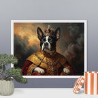The King custom pet canvas wrapped as a gift for pet lovers
