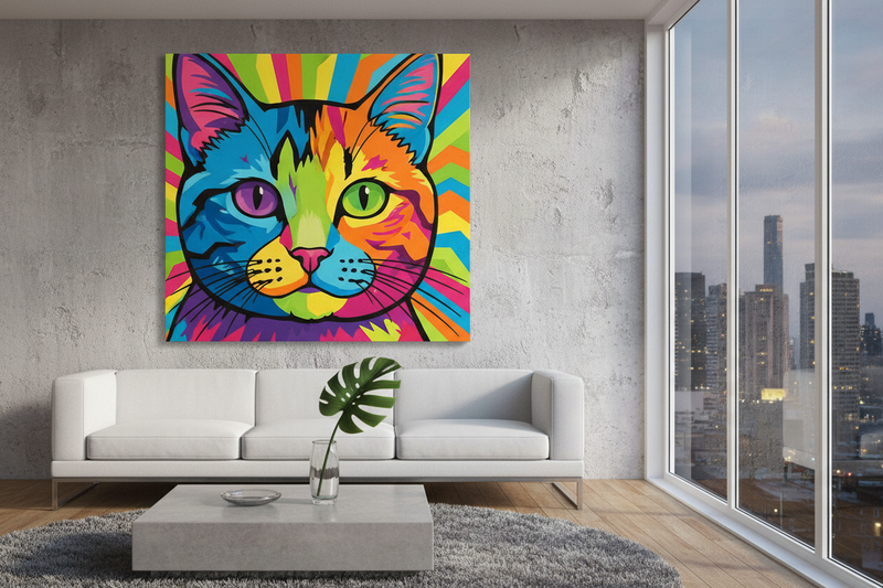 Modern Pet Portrait – Cat