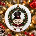 Personalized dog and cat Christmas ornament with custom pet photo family keepsake